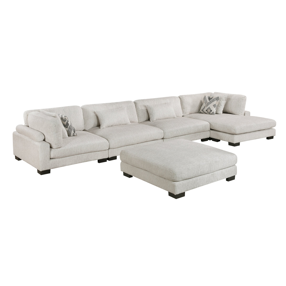 Tinley 5-Piece Modular Sectional with Chaise and Ottoman