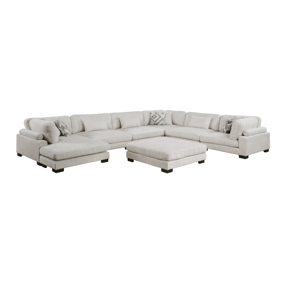 Tinley 7-Piece Modular Sectional with Ottoman