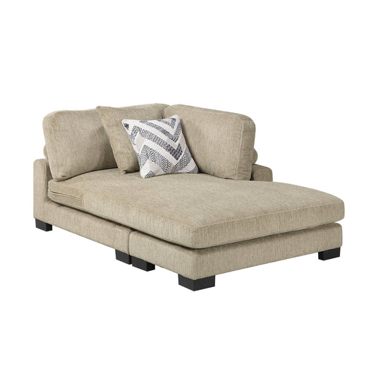 Tinley Reversible Chaise - Brown