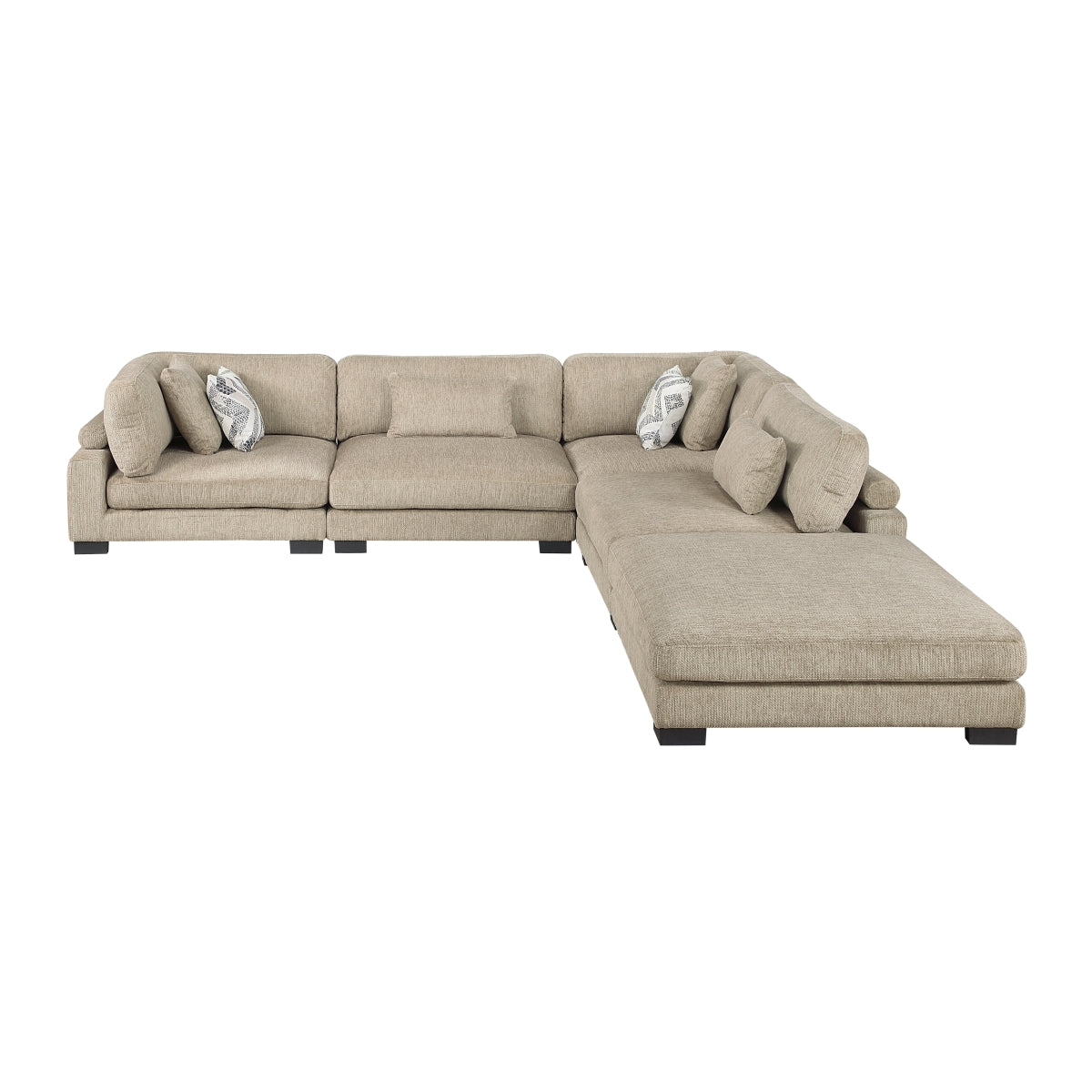 Tinley 5-Piece Modular Sectional with Ottoman