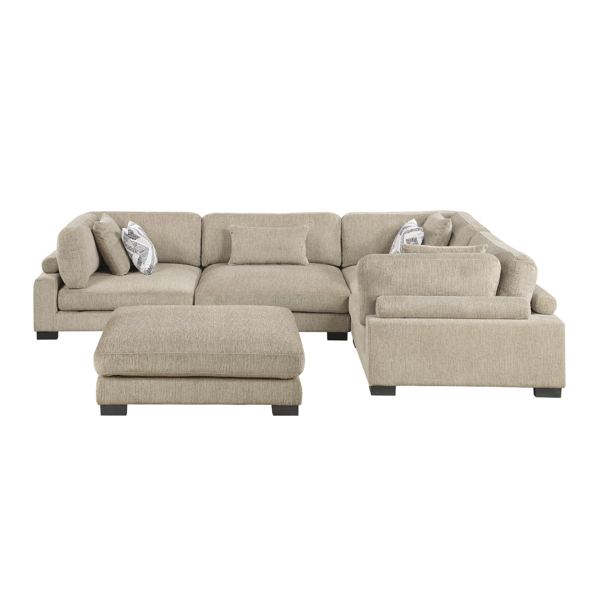 Tinley 5-Piece Modular Sectional with Ottoman