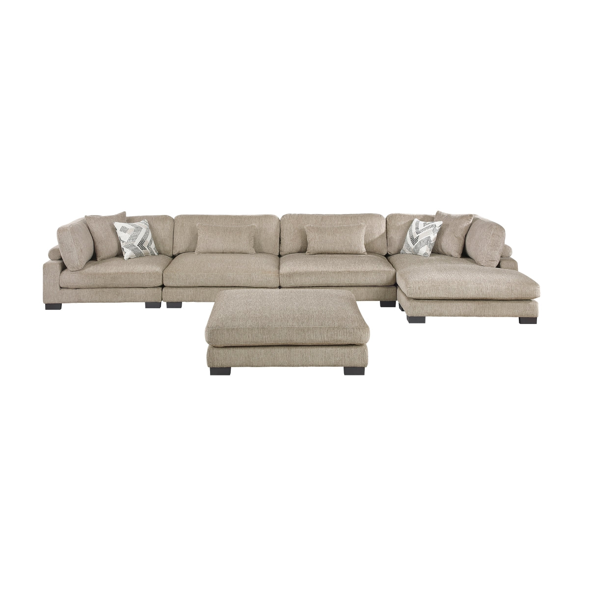 Tinley 5-Piece Modular Sectional with Chaise and Ottoman