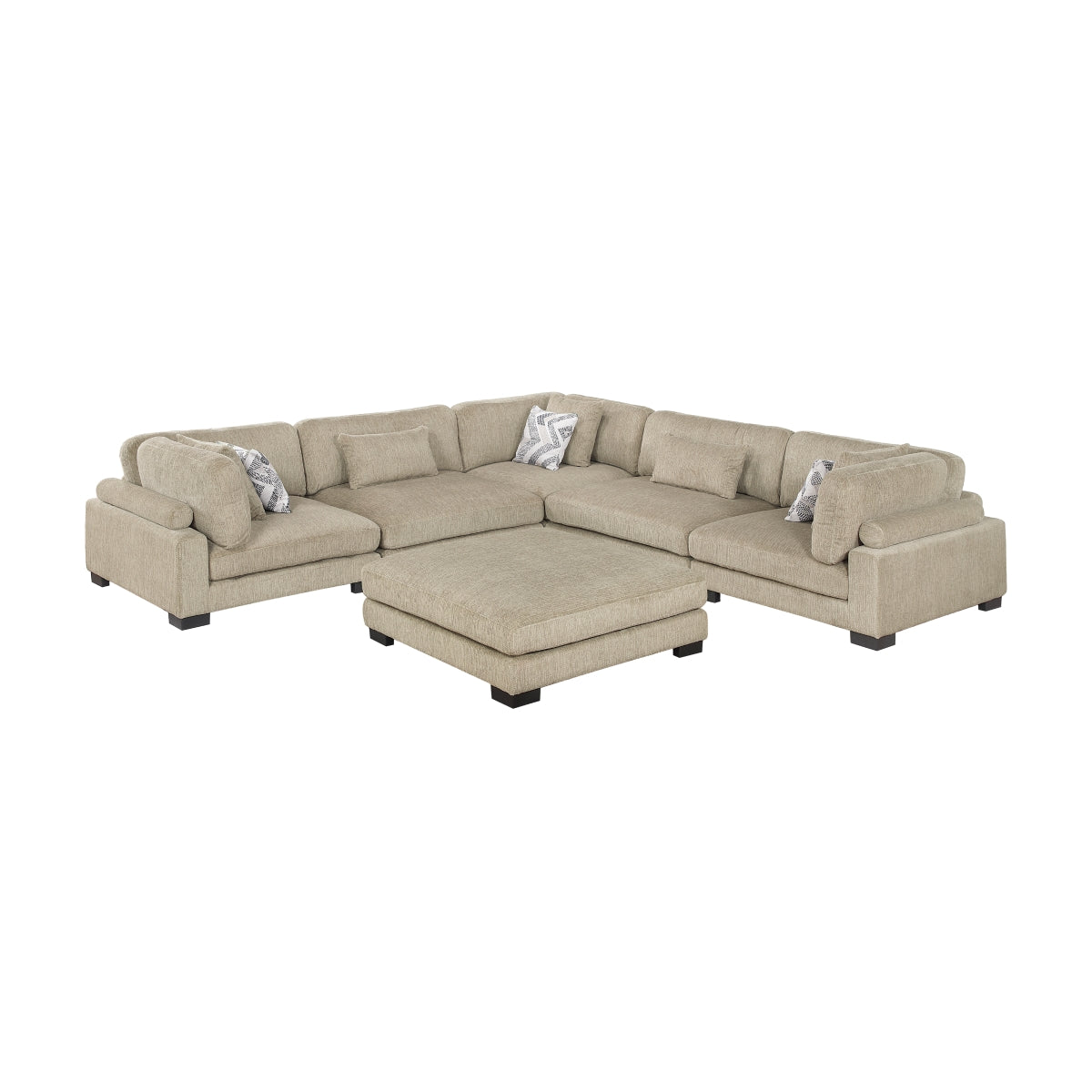 Tinley 6-Piece Modular Sectional with Ottoman