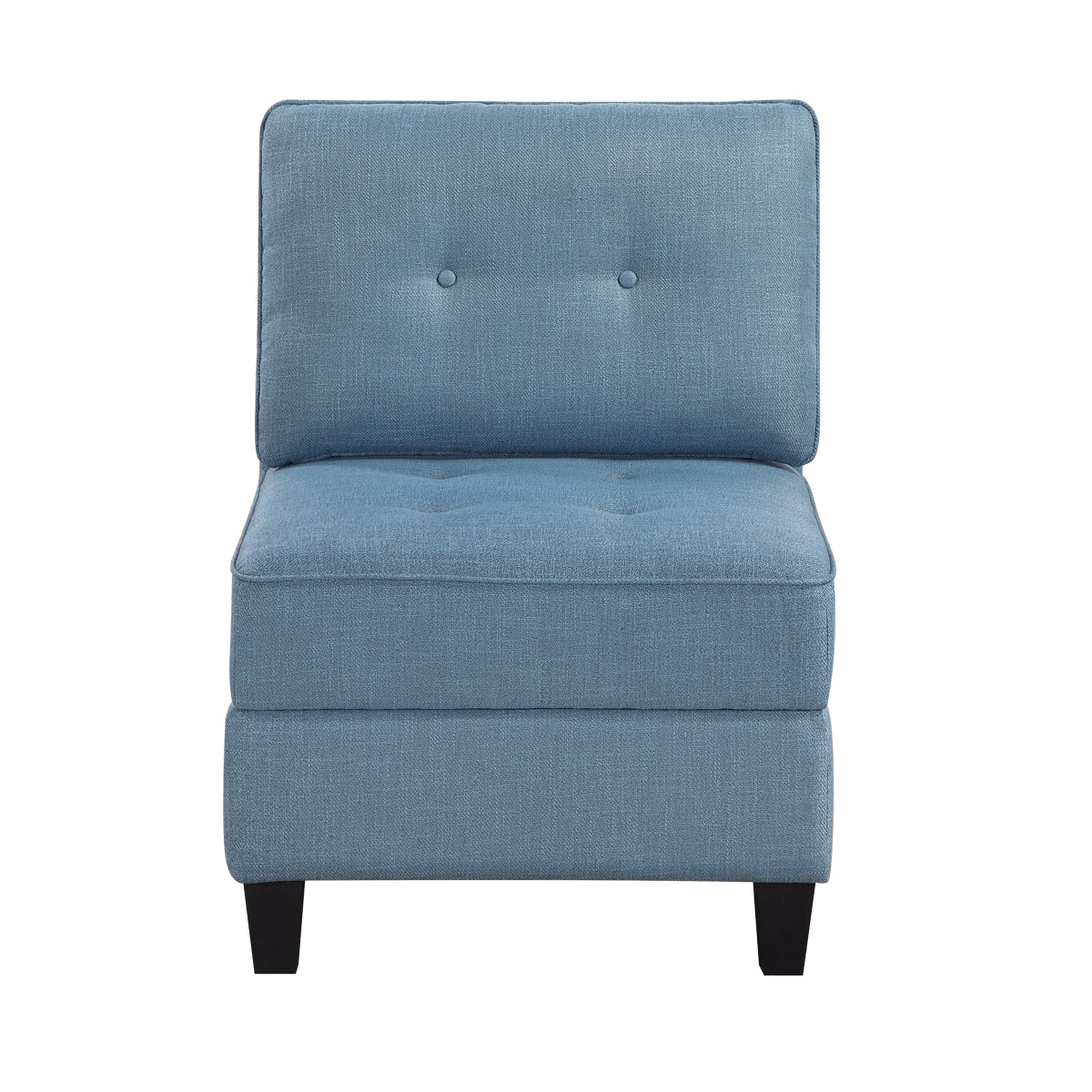 Garren Armless Chair with Storage