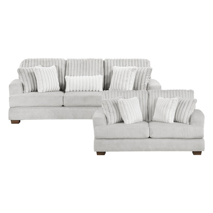 Santiago 2-Piece Living Room Set (Sofa and Love Seat)