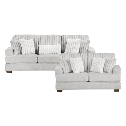 Santiago 2-Piece Living Room Set (Sofa and Love Seat)