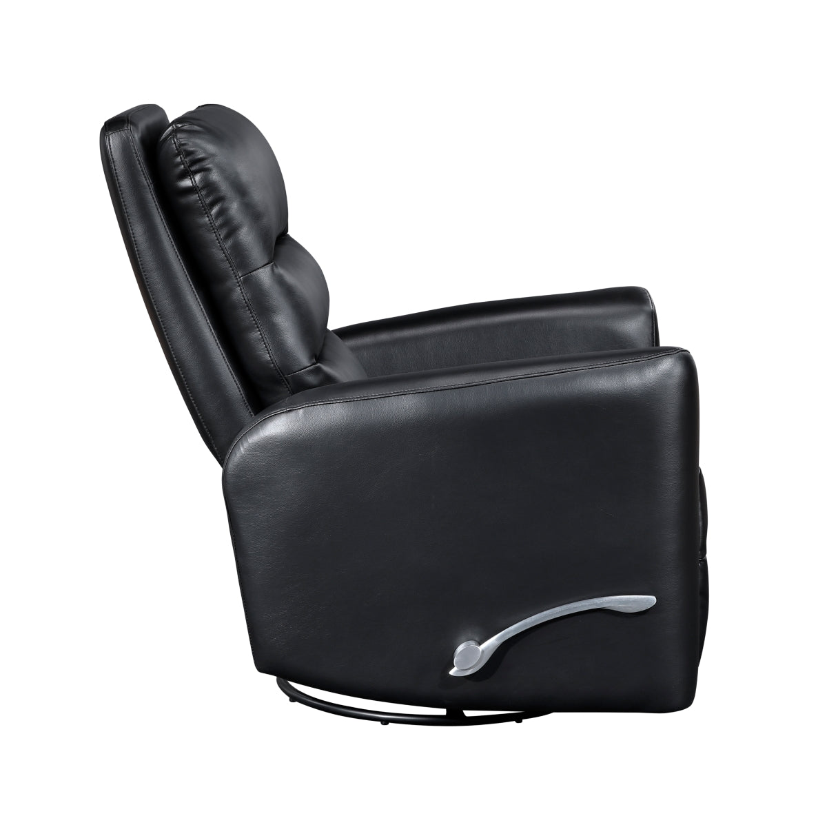 Dimitri Swivel Glider Reclining Chair - Black