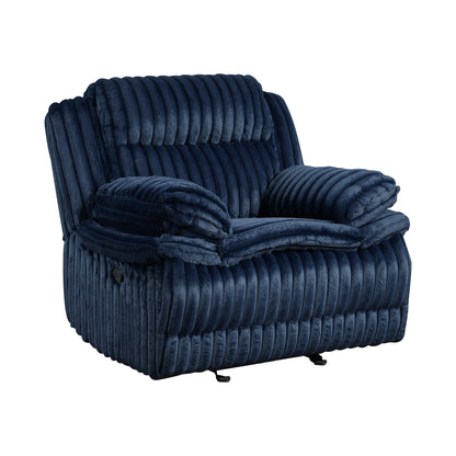 Goodland Glider Reclining Chair - Blue