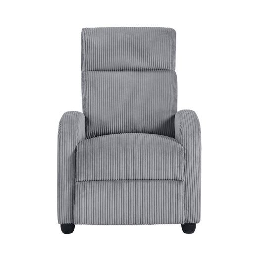 Parsons Push Back Reclining Chair - Dark gray