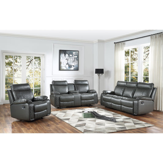 Double Reclining Loveseat With Console