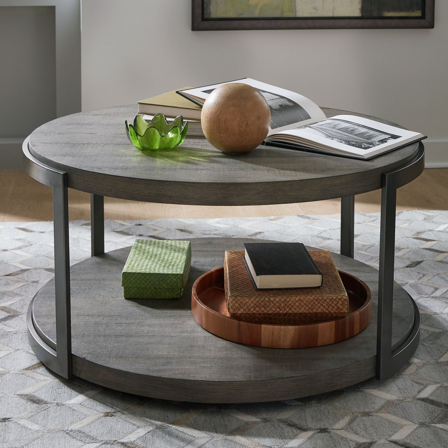 Modern View Round Cocktail Table Top