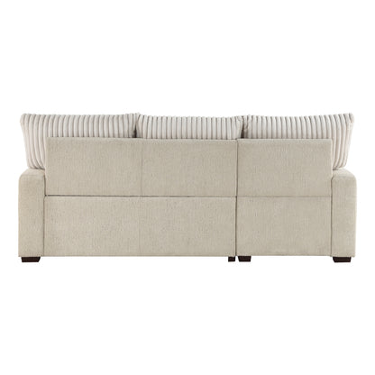 Gallatin 2-Piece Sectional with Left Chaise and Drop-Down Cup holders, Storage Pouch, Pull-out Bed and Hidden Storage