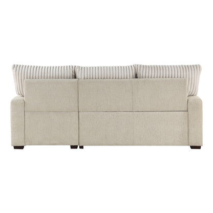 Gallatin 2-Piece Sectional with Right Chaise and Drop-Down Cup holders, Storage Pouch, Pull-out Bed and Hidden Storage