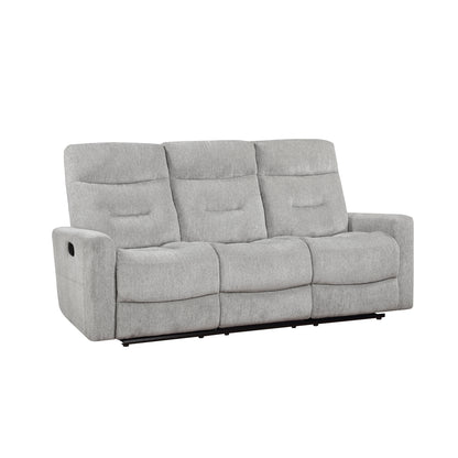Lyndon Double Reclining Sofa - Gray