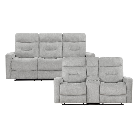 Lyndon 2-Piece Living Room Set (Sofa and Love Seat)