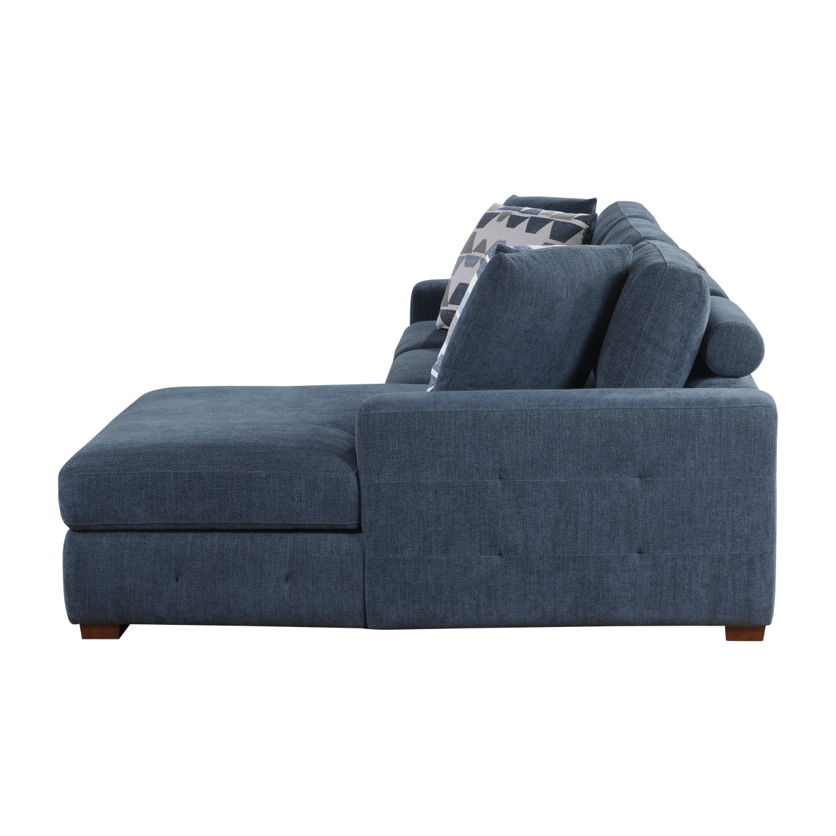 Raife 3-Piece Sectional with Right Chaise, Pull-out Bed and Ottoman