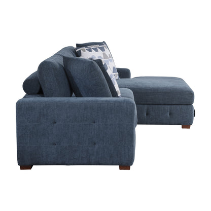Raife 2-Piece Sectional with Right Chaise and Pull-out Bed