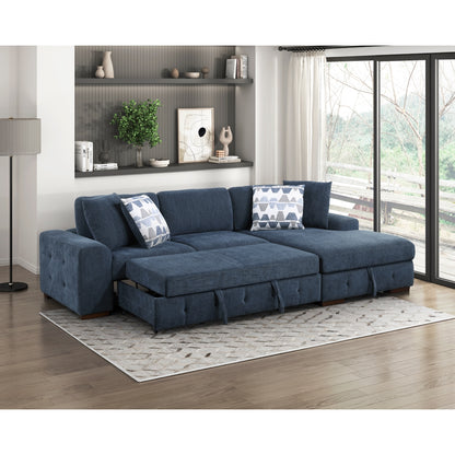 Raife 2-Piece Sectional with Right Chaise and Pull-out Bed