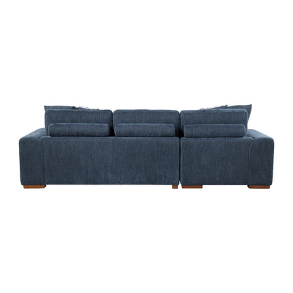 Raife 3-Piece Sectional with Left Chaise, Pull-out Bed and Ottoman