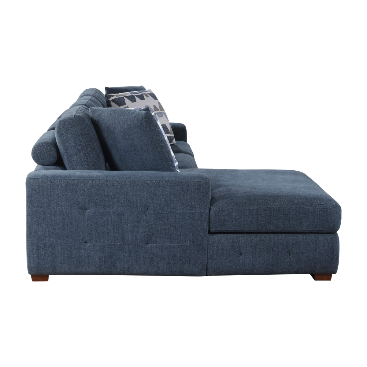 Raife 3-Piece Sectional with Left Chaise, Pull-out Bed and Ottoman