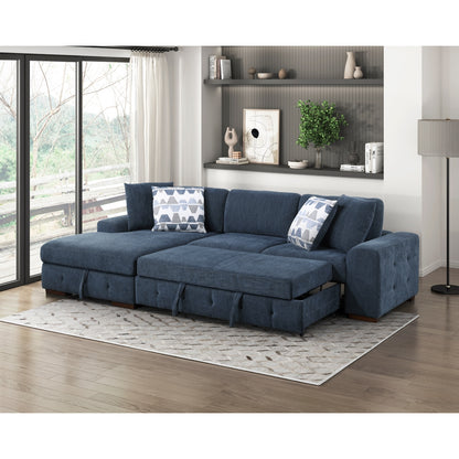 Raife 2-Piece Sectional with Left Chaise and Pull-out Bed