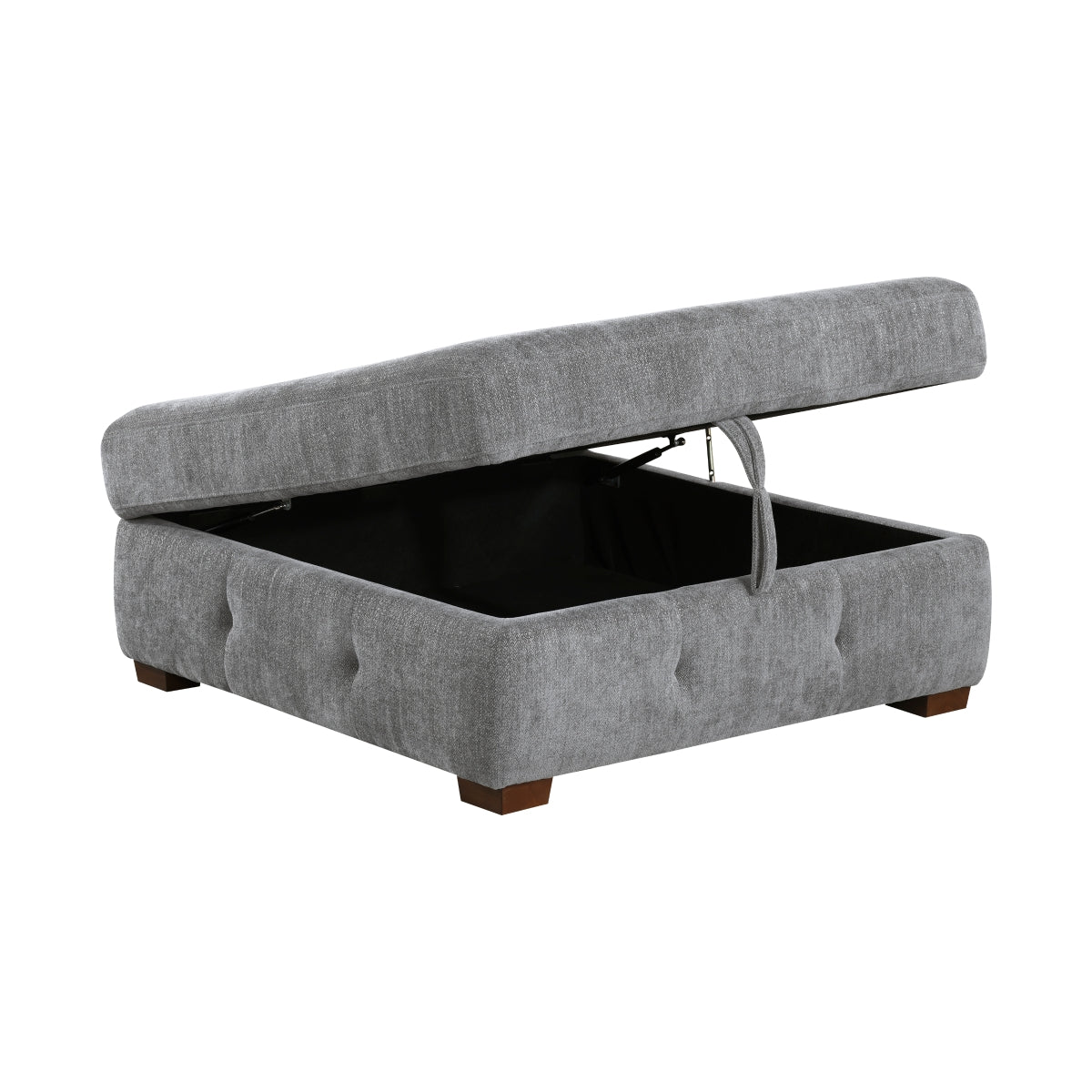 Raife Storage Ottoman - Gray