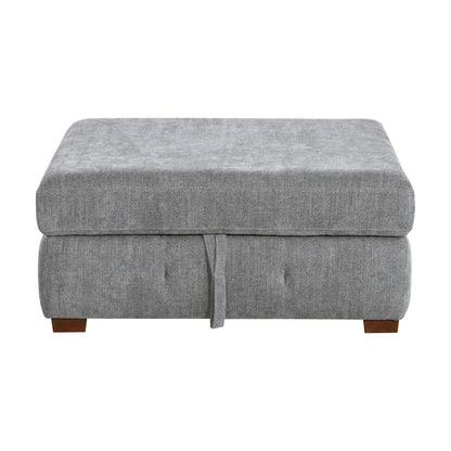 Raife Storage Ottoman - Gray