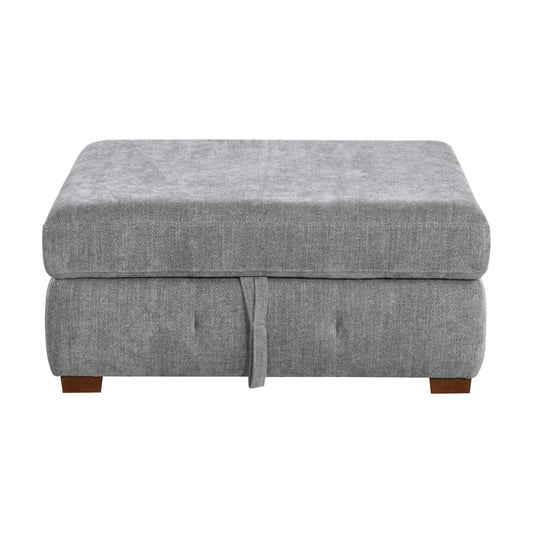 Raife Storage Ottoman - Gray