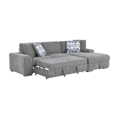 Raife 2-Piece Sectional with Right Chaise and Pull-out Bed