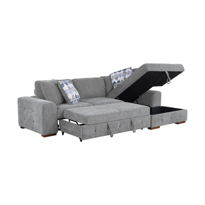 Raife 2-Piece Sectional with Right Chaise and Pull-out Bed