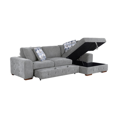 Raife 2-Piece Sectional with Right Chaise and Pull-out Bed