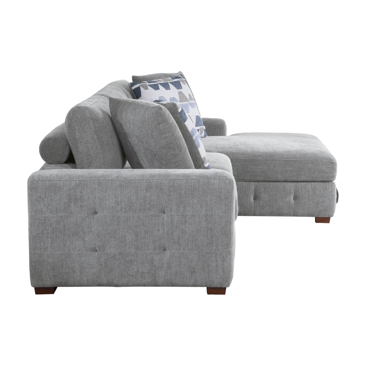 Raife 2-Piece Sectional with Right Chaise and Pull-out Bed