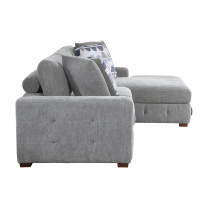 Raife 2-Piece Sectional with Right Chaise and Pull-out Bed