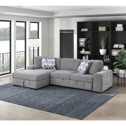 Raife 2-Piece Sectional with Left Chaise and Pull-out Bed