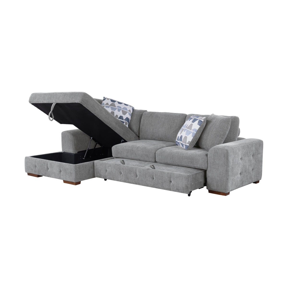 Raife 2-Piece Sectional with Left Chaise and Pull-out Bed