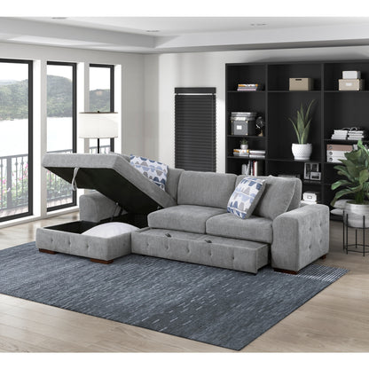 Raife 2-Piece Sectional with Left Chaise and Pull-out Bed
