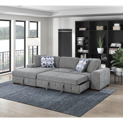 Raife 2-Piece Sectional with Left Chaise and Pull-out Bed