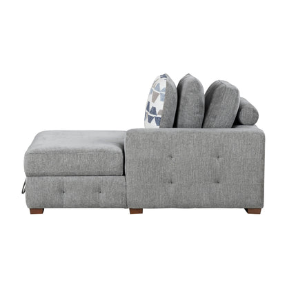 Raife Right Side Chaise with Hidden Storage