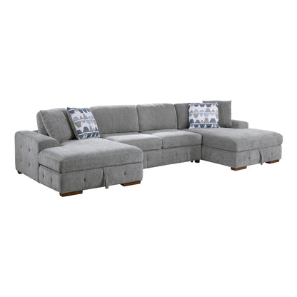 Raife 3-Piece Sectional with Left and Right Chaise