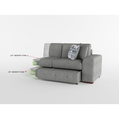 Raife 4-Piece Sectional with Right Chaise and Pull-out Bed