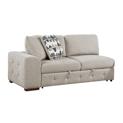 Raife Left Side 2-seater with Pull-out Bed