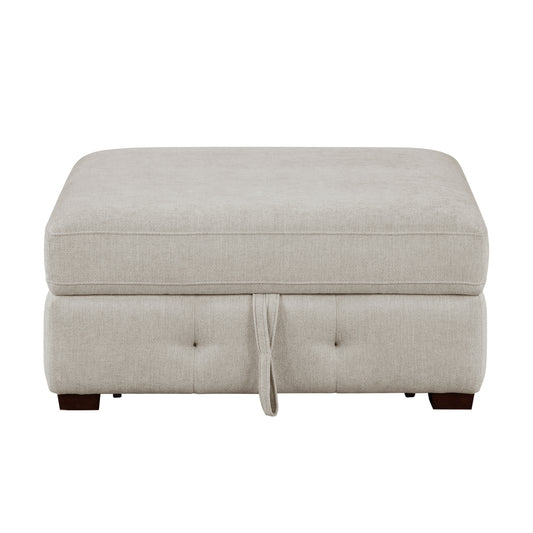 Raife Storage Ottoman - Taupe