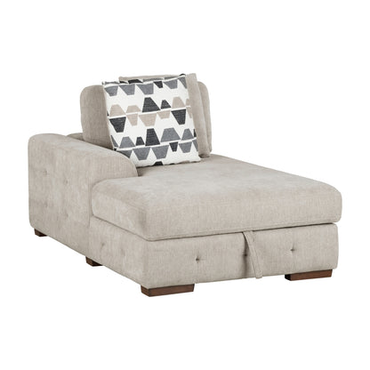 Raife Left Side Chaise with Hidden Storage