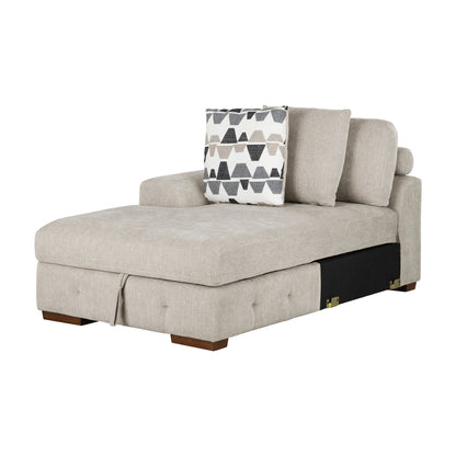 Raife Left Side Chaise with Hidden Storage