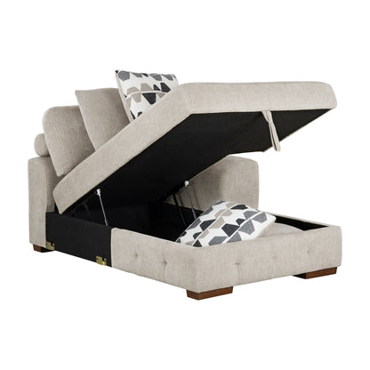 Raife Right Side Chaise with Hidden Storage