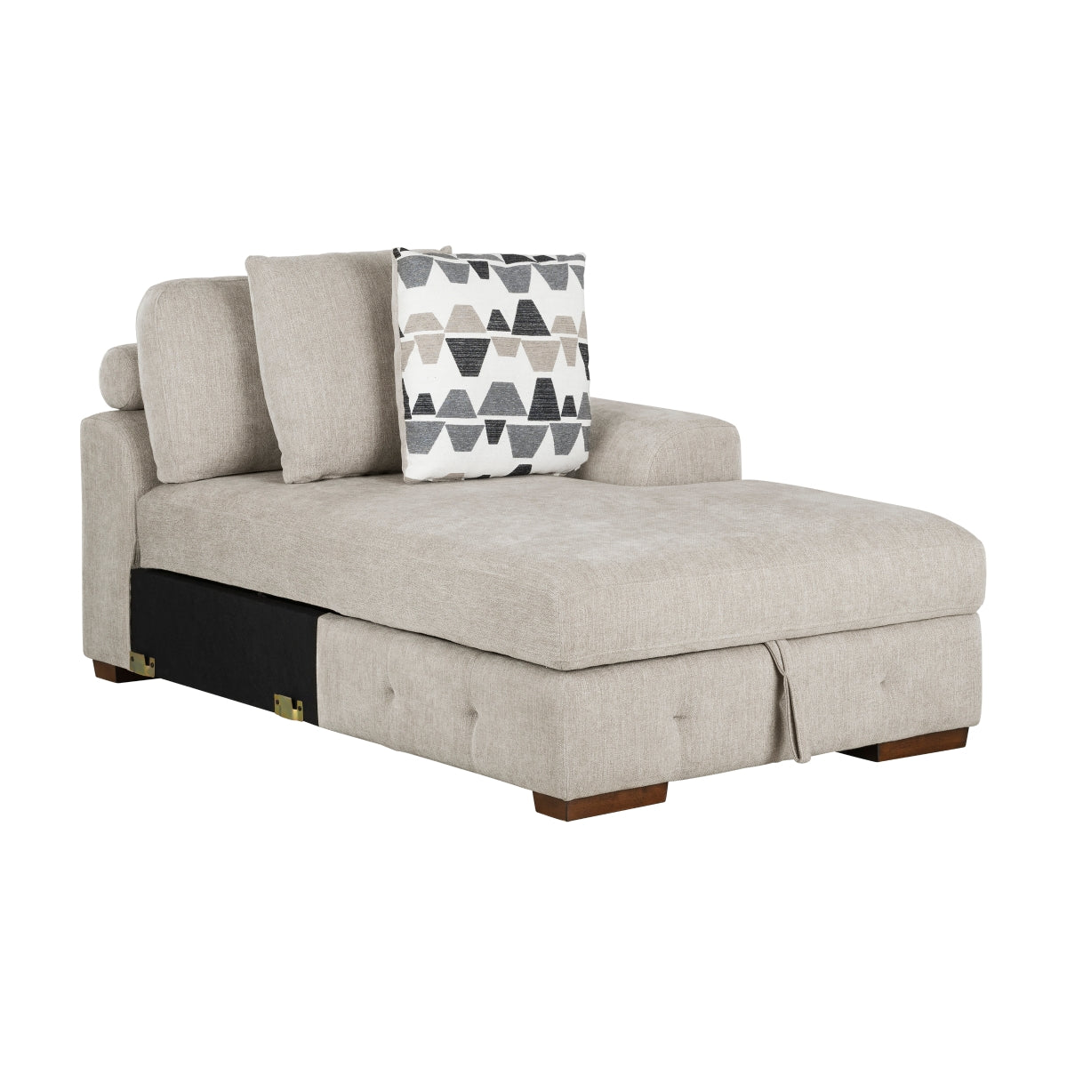 Raife Right Side Chaise with Hidden Storage