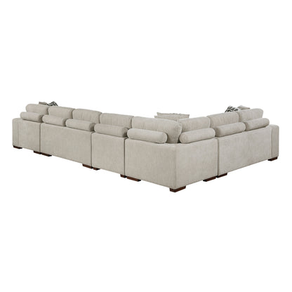 Raife 5-Piece Sectional with Right Chaise and Pull-out Bed