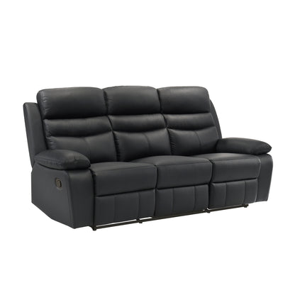 Hancock Double Reclining Sofa - Black