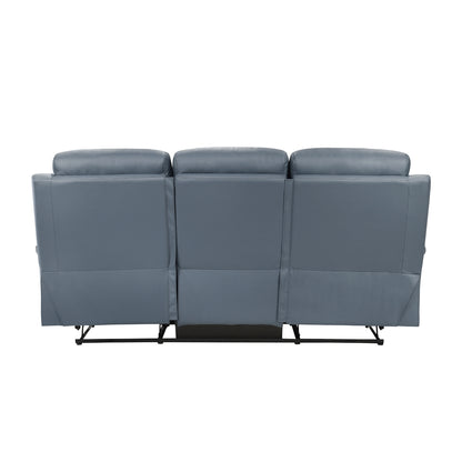 Hancock Double Reclining Sofa - Blue