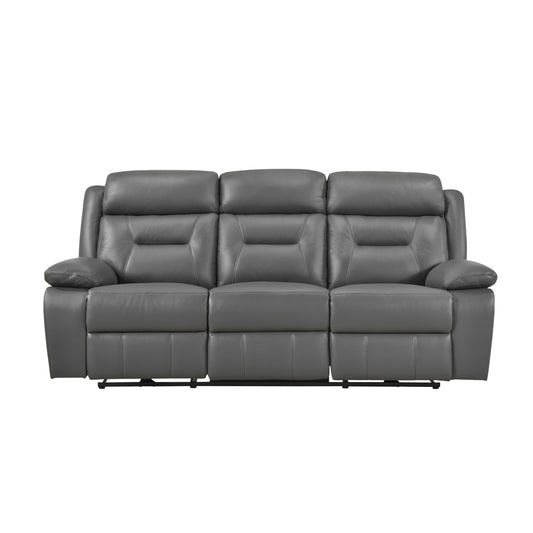 Laconia Power Double Reclining Sofa - Dark gray
